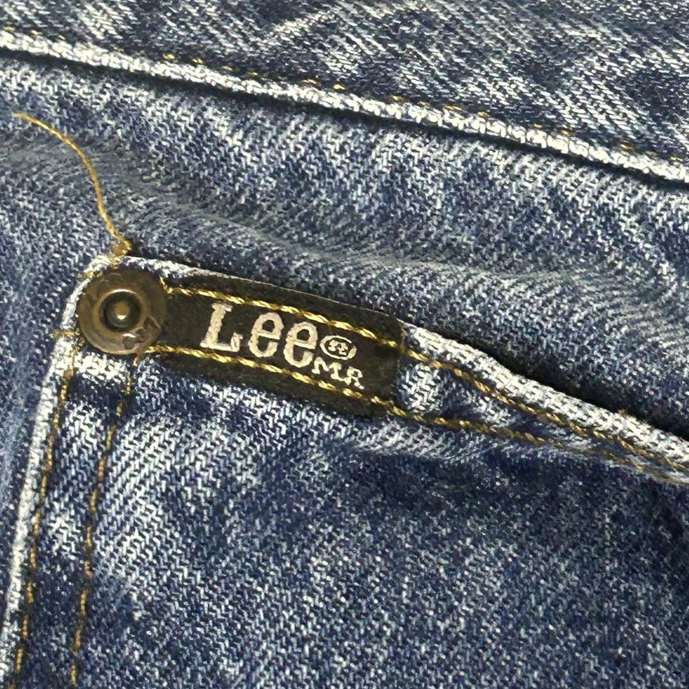 Lee Regular Fit Jeans Mens 40x30 Blue Denim Straight Leg Blue Jeans - Picture 3 of 8